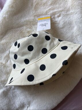 Bon Voyage Polka Dot Canvas Bucket Hat (Kid Size)